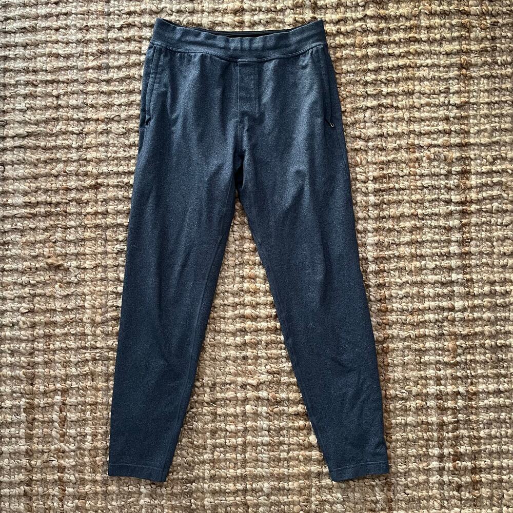 Lululemon Men’s Joggers Dark Gray Zip Ankle Drawstring Size M EUC